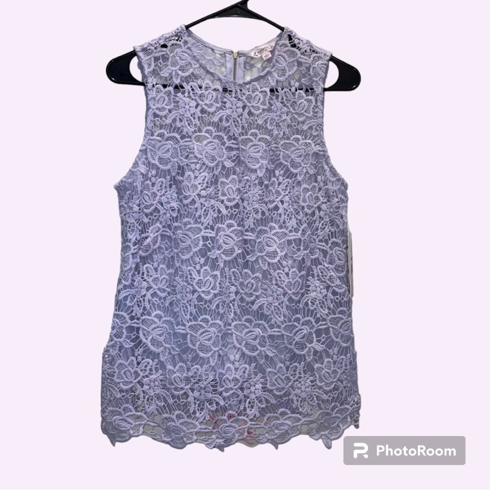 Nannette Lepore Lace Overlay Top